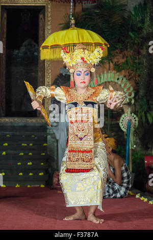 Legong Trance und Paradies tanzen, Ubud Palast, Bali, Indonesien Stockfoto