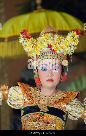 Legong Trance und Paradies tanzen, Ubud Palast, Bali, Indonesien Stockfoto