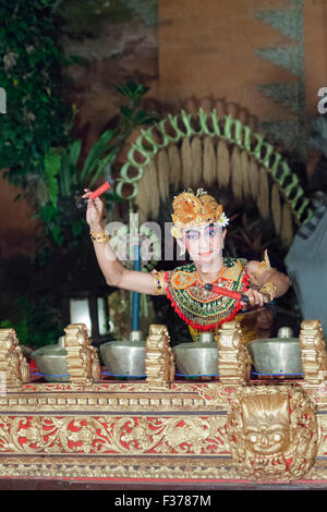 Legong Trance und Paradies tanzen, Ubud Palast, Bali, Indonesien Stockfoto