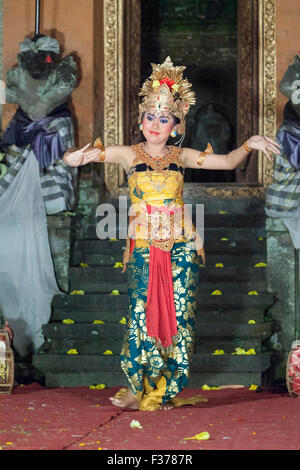 Legong Trance und Paradies tanzen, Ubud Palast, Bali, Indonesien Stockfoto