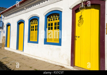 geschmückten Häuser in Paraty in Brasilien Stockfoto