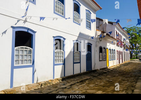 geschmückten Häuser in Paraty in Brasilien Stockfoto