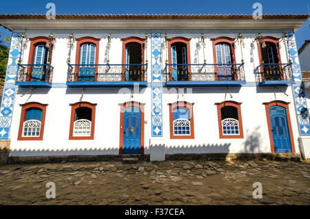 geschmückten Häuser in Paraty in Brasilien Stockfoto