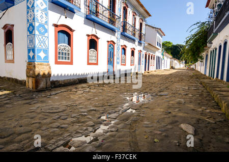 geschmückten Häuser in Paraty in Brasilien Stockfoto