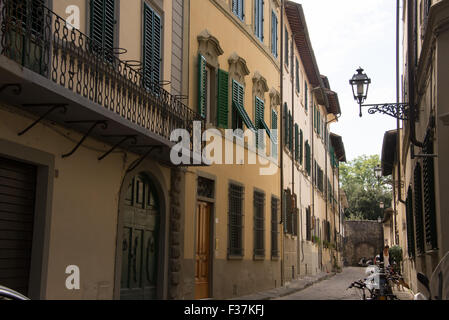 Traditionelle Häuser, Florenz, Toskana, Italien Stockfoto