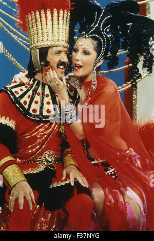 SONNY und CHER U.S. vocal Duo auf ihre Komödie Stunde TV-Show über 1972 Stockfoto