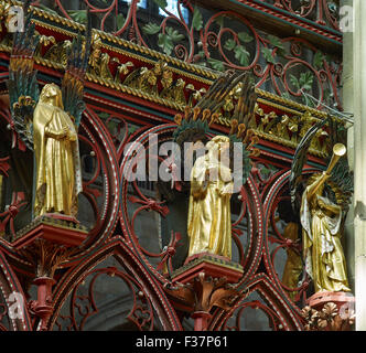 Kathedrale von Lichfield, Chor Bildschirm Engel Stockfoto