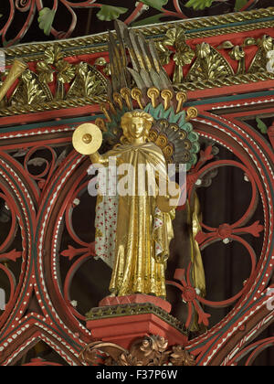 Kathedrale von Lichfield, Chor Bildschirm Engel Stockfoto