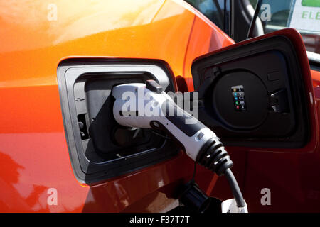 Ladestation für Elektroautos - USA Stockfoto