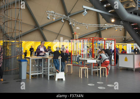 Innere des Glasgow Science Centre, Glasgow, Schottland. Stockfoto