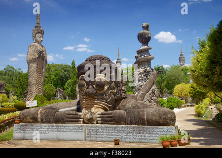 Ein Ort in der Nähe von Khon Kaen, Isaan, Thailand, aus dem Leben des Buddha Stockfoto