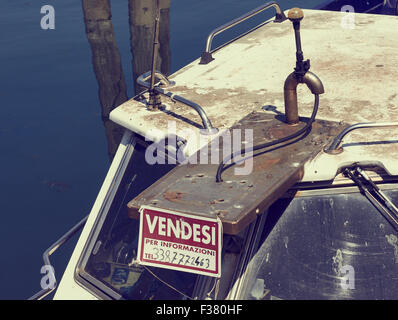 Boot zu verkaufen (Vendesi) Chioggia venezianischen Lagune Veneto Italien Europa Stockfoto