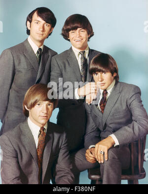 DIE MONKEES Promo-Foto der Anglo-US-pop-Gruppe über 1965. Im Uhrzeigersinn von oben links: Mike Nesmith, Micky Dolenz, Davy Jones, Peter Tork Stockfoto