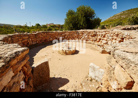 Alten nuragischen komplexe Palmavera, Sardinien Stockfoto