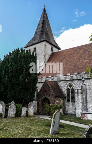 Die Kirche der Heiligen Dreifaltigkeit, Bosham, gehört zu den frühesten Kirchen in Sussex erbaut kurz nach der normannischen Eroberung von 106 Stockfoto