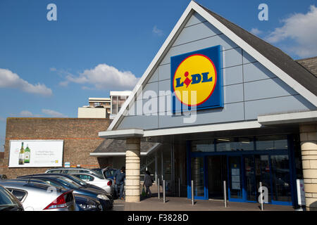 Lidl-Shop im Zentrum von South Croydon London Stockfoto