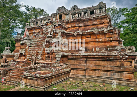 Phimeanakas Tempel. Angkor archäologischer Park, Siem Reap Provinz, Kambodscha. Stockfoto