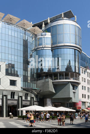 Haas-Haus am Stephansplatz erbaut 1889 von Hans Hollein, Wien, Österreich Stockfoto