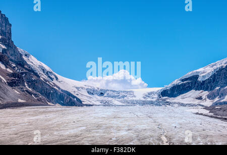 Athabasca Gletscher in Jasper Nationalpark, Kanada Stockfoto