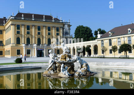 späten barocken Städten Schloss Schönbrunn, Wien, Österreich, Weltkulturerbe Stockfoto