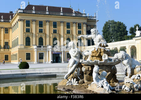 späten barocken Städten Schloss Schönbrunn, Wien, Österreich, Weltkulturerbe Stockfoto