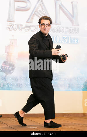 Tokio, Japan. 1. Oktober 2015. Regisseur Joe Wright besucht die japanische Premiere für den Film Pan in Roppongi Hills Arena am 1. Oktober 2015, Tokio, Japan. Der Film trifft japanische Theater am 31. Oktober. Credit: Rodrigo Reyes Marin/AFLO/Alamy Live News Stockfoto