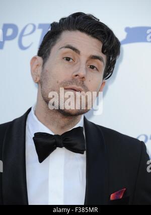 Los Angeles, Kalifornien, USA. 30. Sep, 2015. Davey Havok im Ankunftsbereich für PETA 35. Jubiläums-Gala, das Hollywood Palladium, Los Angeles, CA 30. September 2015. Bildnachweis: Everett Collection Inc/Alamy Live-Nachrichten Stockfoto