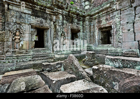 Preah Khan Tempel. Angkor archäologischer Park, Siem Reap Provinz, Kambodscha. Stockfoto