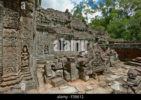 Preah Khan Tempel. Angkor archäologischer Park, Siem Reap Provinz, Kambodscha. Stockfoto
