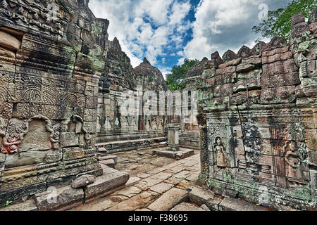 Preah Khan Tempel. Angkor archäologischer Park, Siem Reap Provinz, Kambodscha. Stockfoto