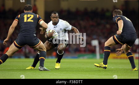 Cardiff, UK.  Donnerstag, 1. Oktober 2015 Rugby World Cup 2015, Wales V Fidschi im Millennium, Stadion, Wales, UK Credit: D Legakis/Alamy Live News Stockfoto