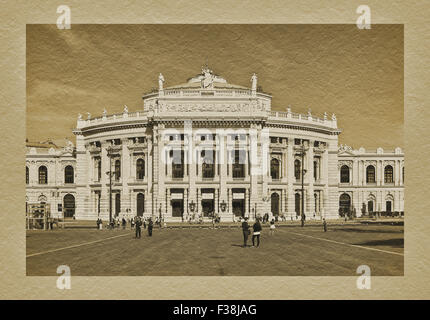 Das Burgtheater in Wien ist nach der Comédie-Française, die zweite älteste europäische Theater, Wien, Austria, Europe Stockfoto