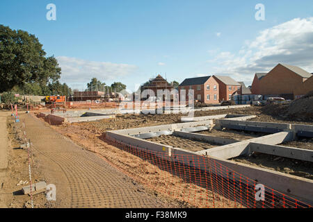 Neue Wohnsiedlung in Northamptonshire Vereinigtes Königreich Stockfoto