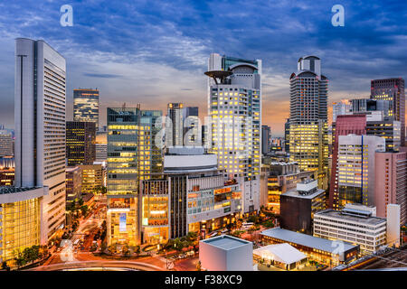 Osaka, Japan Stadtbild in Umeda. Stockfoto