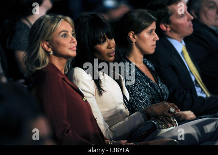 Naomi Campbell bei der Abschlussfeier der Clinton Global Initiative 2015 im Hotel Sheraton Times Square in New York am 29. September. Stockfoto