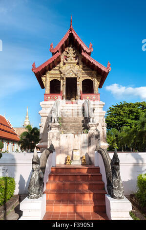 Ho Trai-Bibliothek im Wat Phra Singh, Chiang Mai, Thailand Stockfoto