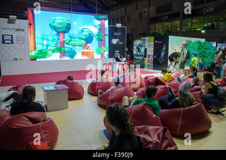 Sydney, Australien. 2. Oktober 2015. Nintendo-Stand auf der Expo 2015 EB, Sydneys Olympic Park stattfand. Bildnachweis: Mjmediabox/Alamy Live-Nachrichten Stockfoto