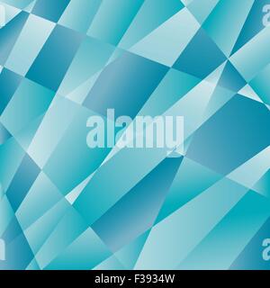 Mosaik abstrakte blauen Hintergrund bestehend aus Dreiecken. Sehen aus wie Eis Stock Vektor