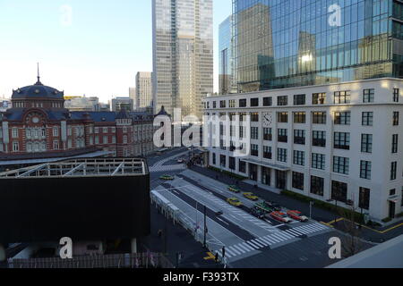 Bahnhof Tokio und Tokyo Hauptpost im Zentrum von Tokyo Stockfoto