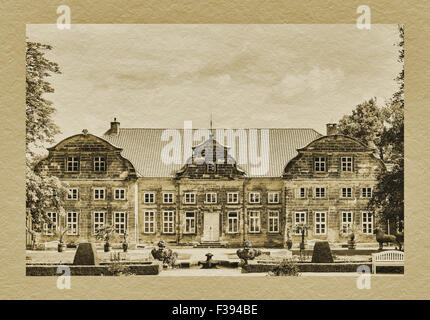 Kleines Schloss und Park im Barockstil, Blankenburg, Harz, Sachsen-Anhalt, Deutschland, Europa Stockfoto