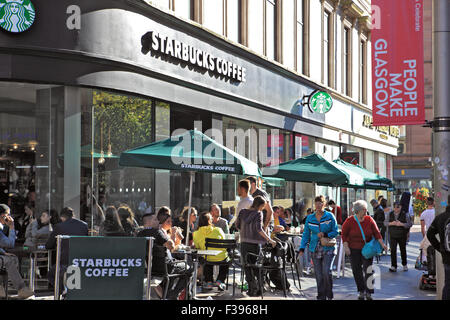 Starbucks Coffee-Shop in der Buchanan Street, Glasgow Stockfoto