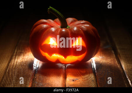 Halloween Jack o' Lantern-Hintergrund Stockfoto