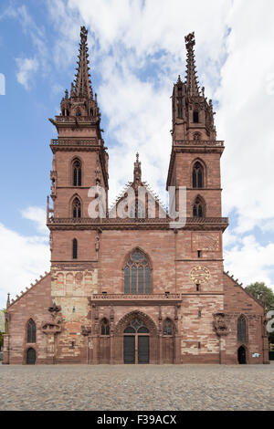 Münster, Basel, Schweiz. Stockfoto