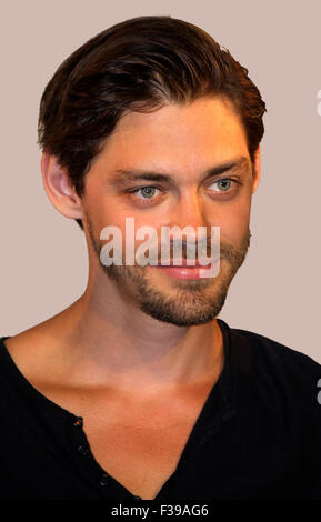 Tom Payne - Signierstunde, Kulturkaufhaus Dussmann, Berlin-Mitte. Stockfoto