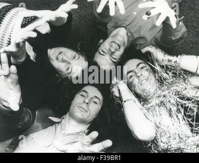 SLADE UK-pop-Gruppe im Jahr 1973. Im Uhrzeigersinn von oben links: Noddy-Halter, Jim Lea, Dave Hill, Don Powell. Foto Tony Gale Stockfoto