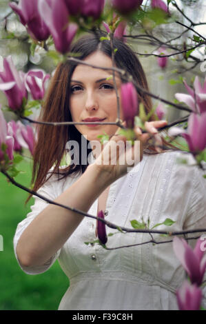 Porträt einer jungen Frau Stockfoto