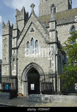 St. Patricks Cathedral Dublin Veranda Stockfoto