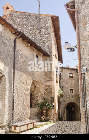 Santo Stefano di Sessanio, berühmte Dorf in Italien Stockfoto