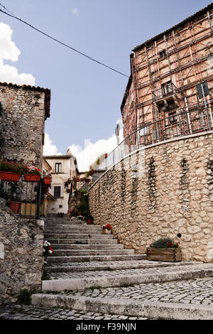 Santo Stefano di Sessanio, berühmte Dorf in Italien Stockfoto