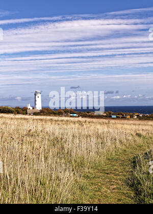 Das Observatorium für Portland Bill Stockfoto